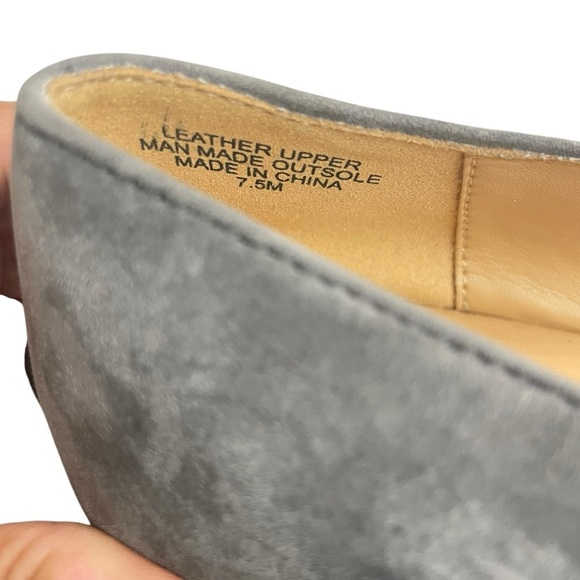 TALBOTS | FRANCESCA SUEDE DRIVING FLATS | Kendall Grey Size 7.5 - Picture 9 of 13